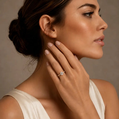 yellow gold engagement ring